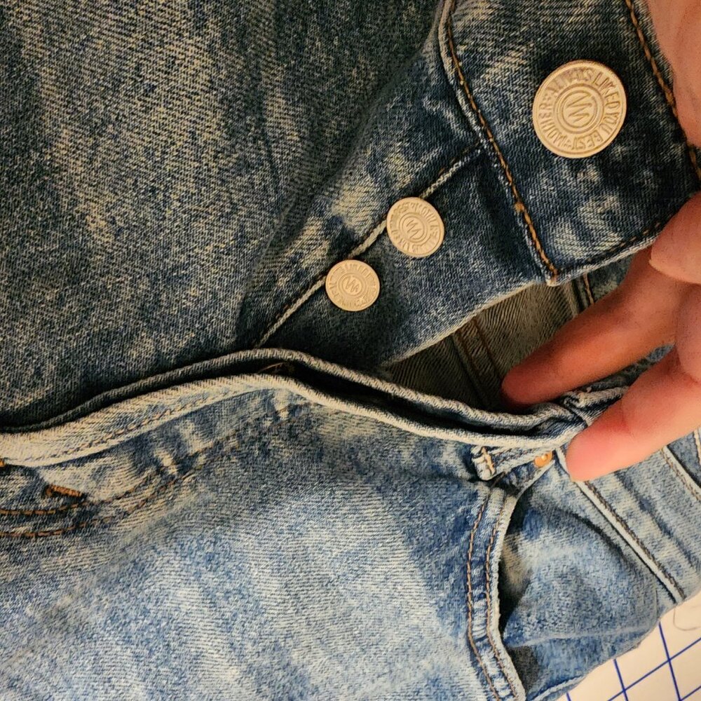 MOTHER The Tripper Flood Fray Jeans NWOT Blue Size 25 - Picture 7 of 14